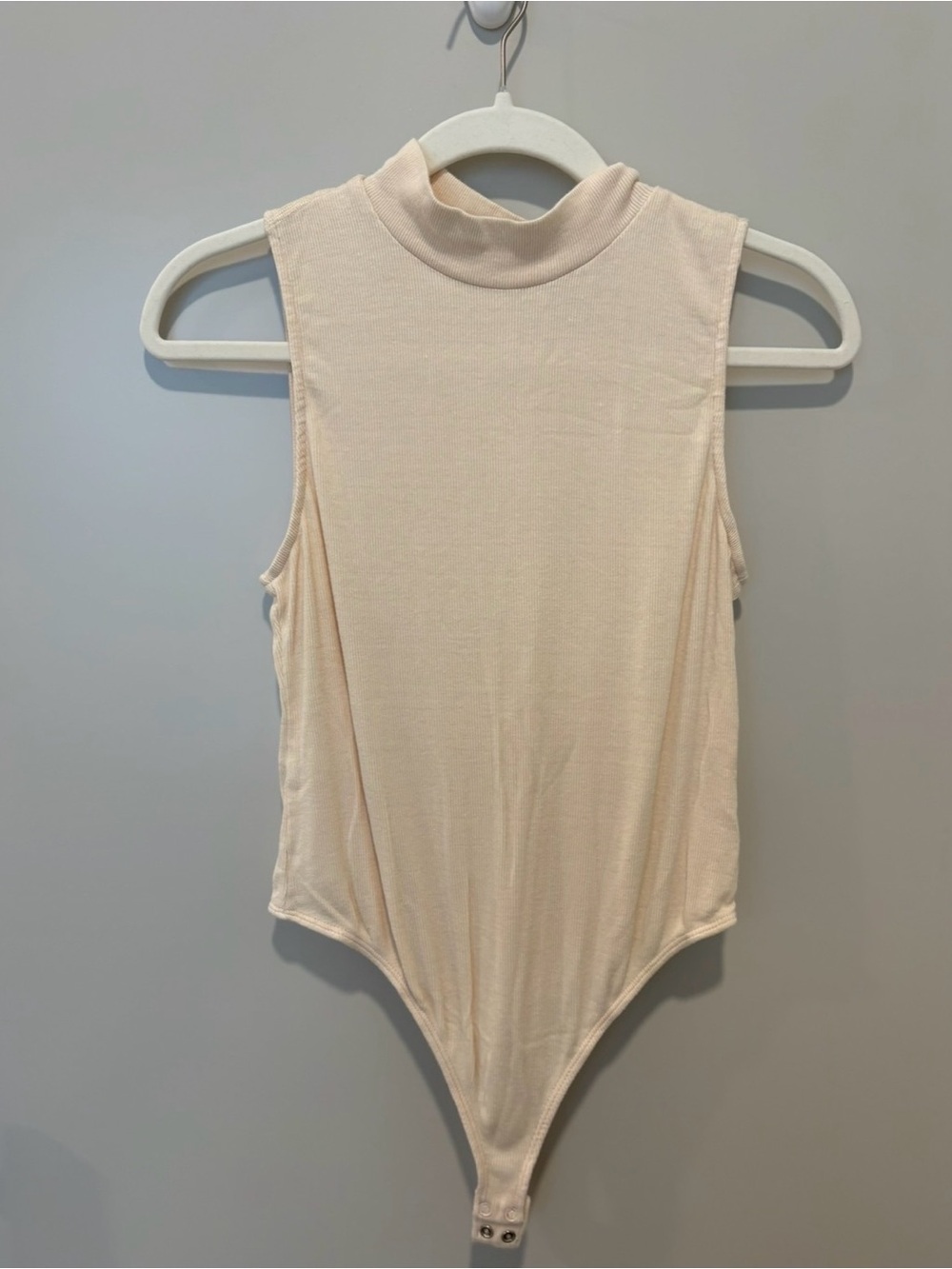 Gentle Fawn Sleeveless Mock Neck Bodysuit in Light Cream
